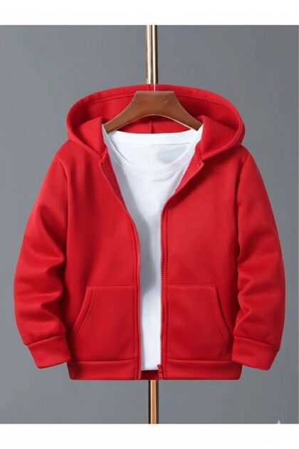 Children's Unprinted Zippered Cardigan/Jacket