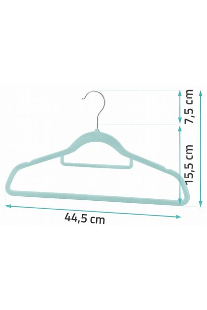 Set 20 Umerase Premium Catifea eBA®, Verde Elegant, Carlig Rotativ 360°, Design Antialunecare, 44,