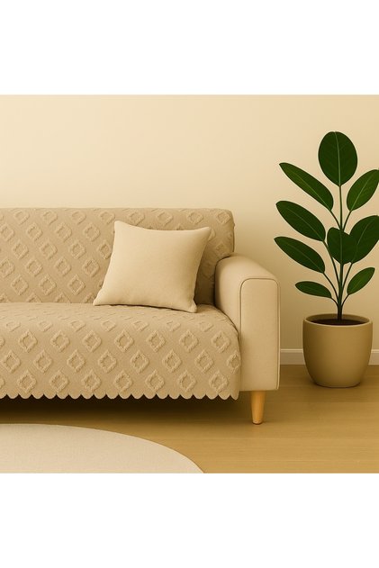 Sofa Cover 175X215 cm – Sofa Bed Cover, Non-Slip, Washable, Luxury Fabric Chenille Jacquard