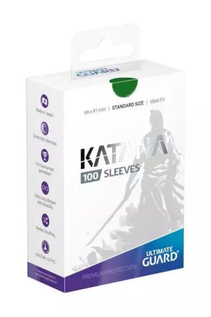 Katana Sleeves Standard Size (100) - Green