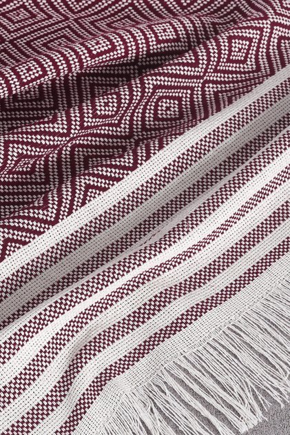 Cotton 310 cm Sofa Cover for Armrests, Sofa Bed Cover with Fringe on the Front, Multi-Purpose Non-Slip