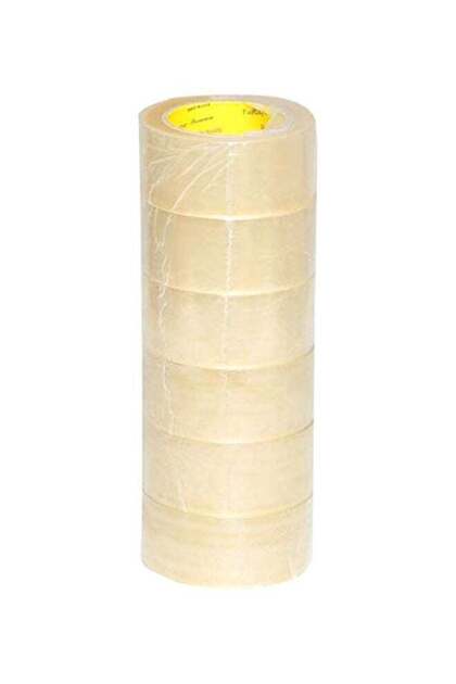 6-Piece Packaging Tapes Clear 100yard