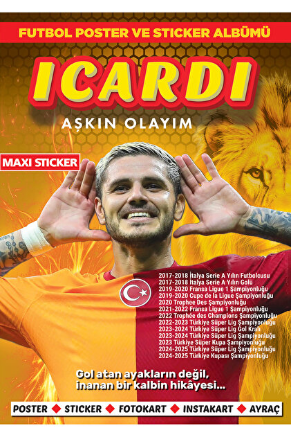 テニス実践DVD Vol. 35, 56, 80, 83 MAXİ Aşkın Olayım İcardi Poster ve Sticker Albümü 012 - Fiyatı