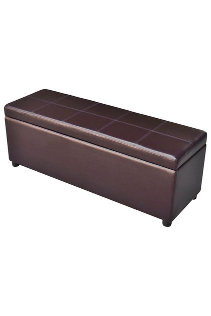 Long Storage Bench Wood Brown