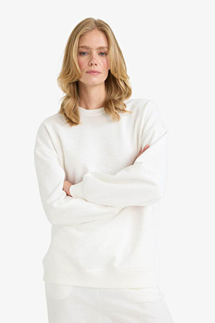 Defacto Ekru Kadın Sweatshirt F9628AX/ER105 - Fiyatı, Yorumları