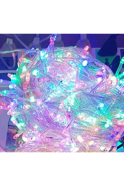 Χριστουγεννιάτικη εγκατάσταση 200 LED διαφανές καλώδιο 18 μέτρα γραμμικό