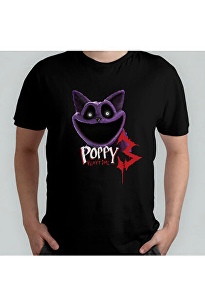 Pixxa Poppy Playtime Chapter 4 Unisex %100 Pamuklu Bisiklet Yaka T
