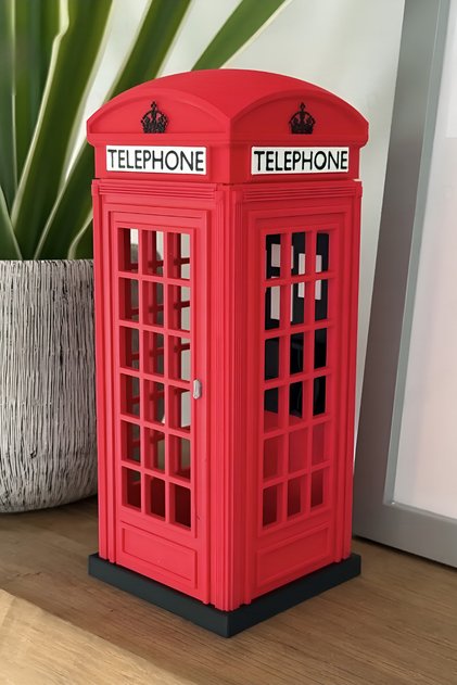 Londra Telefon Kulübesi Dekoratif Obje – Modern Ev & Ofis Masaüstü Tasarım Ürün