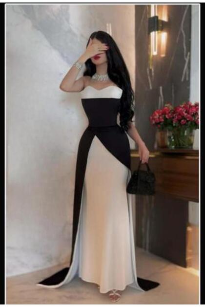 فستان سهرة ناعم كلاسيكي