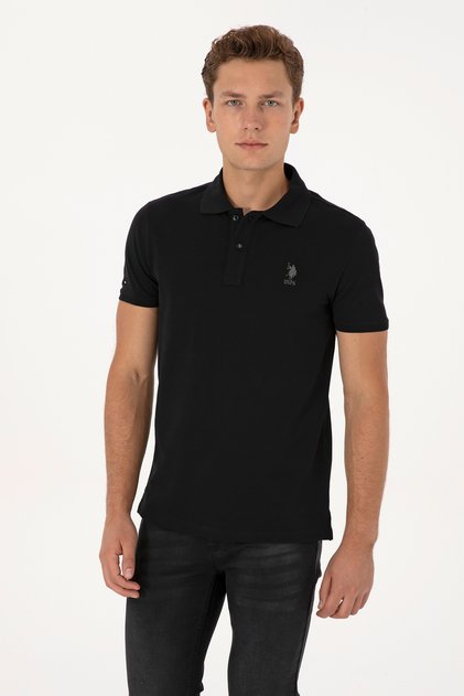 Men's Black Basic T-Shirt 50307753-Vr046