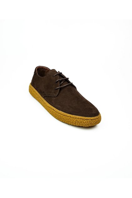 2182 Brown Nubuck Leather Men's Casual Shoes