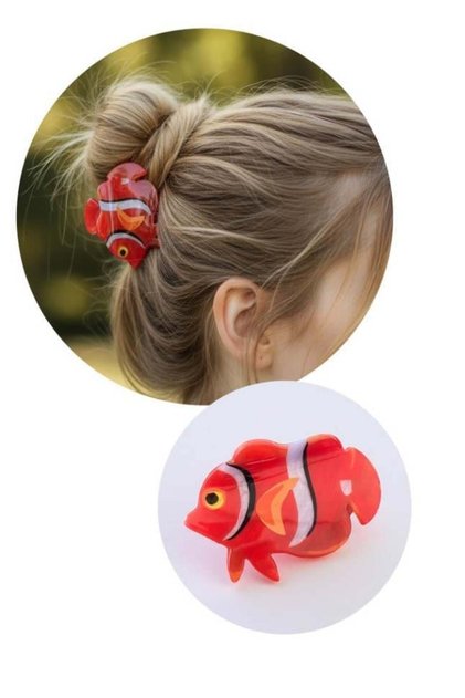 Orange Color Fish Figured Bone Latch Buckle