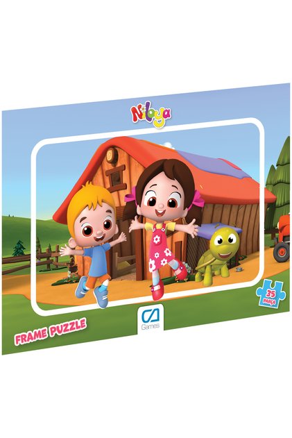 NİLOYA FRAME PUZZLE - 35 PARÇA (Karışık desen gönderilecektir.)