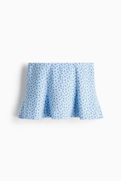 Pleated scuba skort