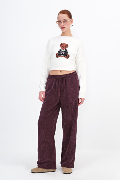 Addax Fitilli Kadife Wide Leg Pantolon PN17707 - Fiyatı, Yorumları