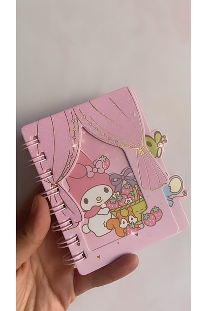Kuromi Cinnamoroll My Melody Melody Gilded Cover Lined Spiral Notebook School Office Gift