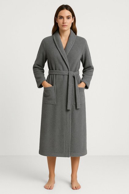 Oversize Shawl Collar Women's Bathrobe