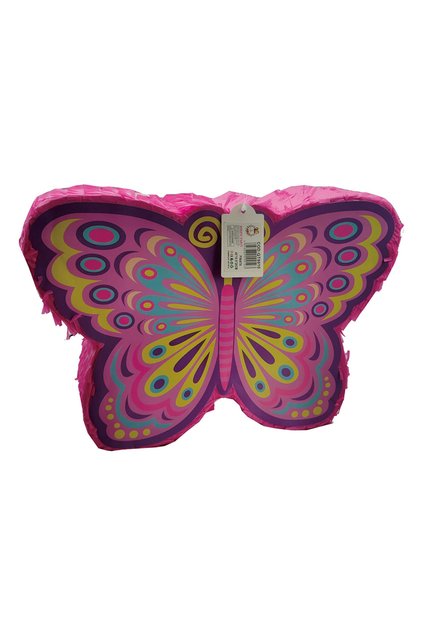Pinată multicoloră, 40 x 28 x 10,5 cm, fluture, QT9910