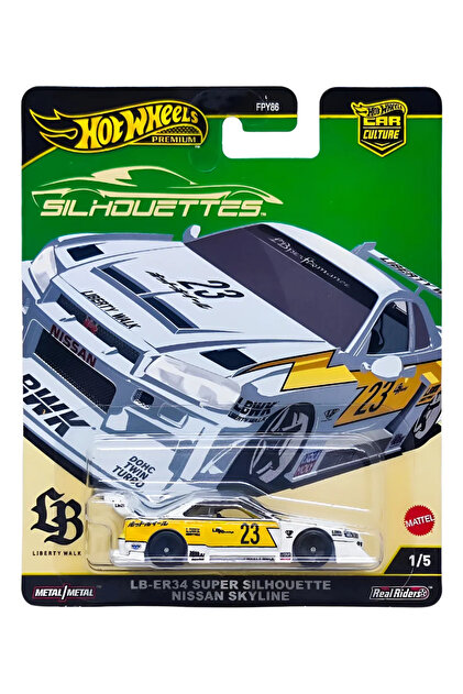 Hot Wheels Fast & Furious ミニカー　　LB-ER34 HOT WHEELS Premium Car Culture Silhouettes Lb-Er34 Super