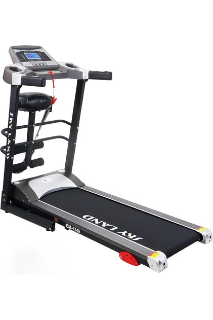 Foldable Treadmill EM-1249, 4HP Peak, Massager, Auto Incline, Bluetooth, Hydraulic