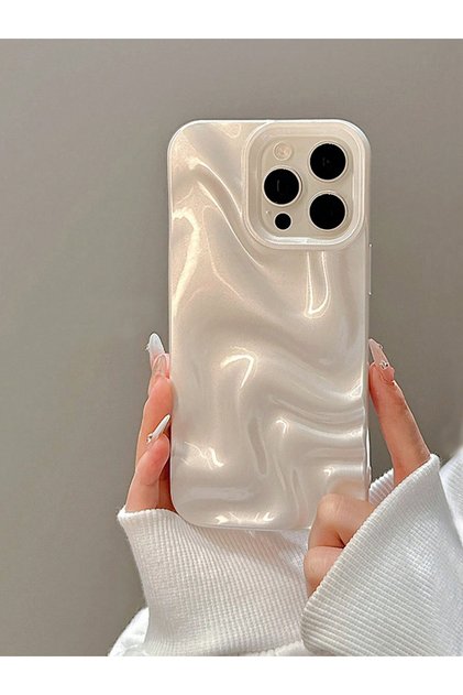 Solid 3D Textured Water Ripple iPhone Case