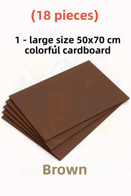 Brown Color Cardboard 18 Pieces 50X70 cm Hard Cardboard Cardboard