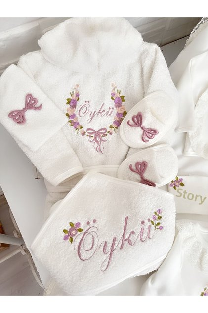 Baby bathrobe set