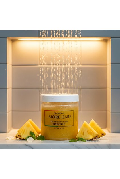 Body Peeling Body Scrub Pineapple Lasting Fragrance - Anti-Itching and Moisturizing
