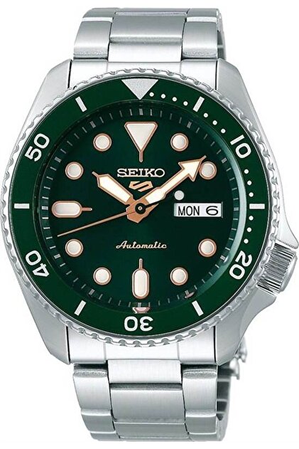 Seiko SRPD63K1 Otomatik Çelik Gri Yeşil Kadran Hardlex Cam 10 ATM