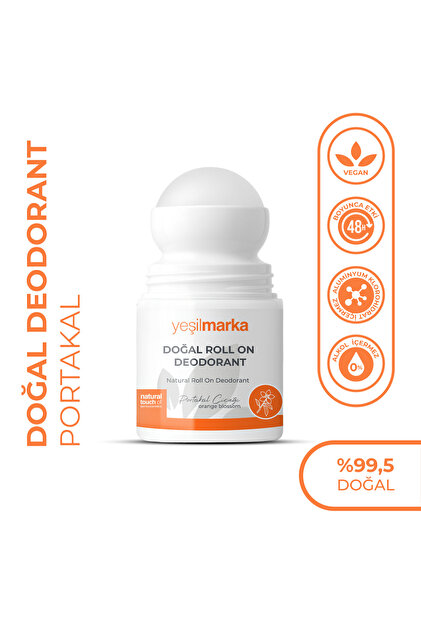 yeşilmarka Doğal Roll-on Portakal Deodorant Ter Kokusu Önleyici