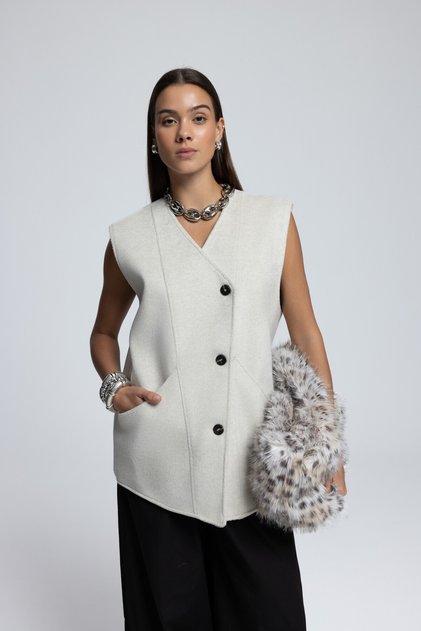 Cardigan casual Colmar Bej