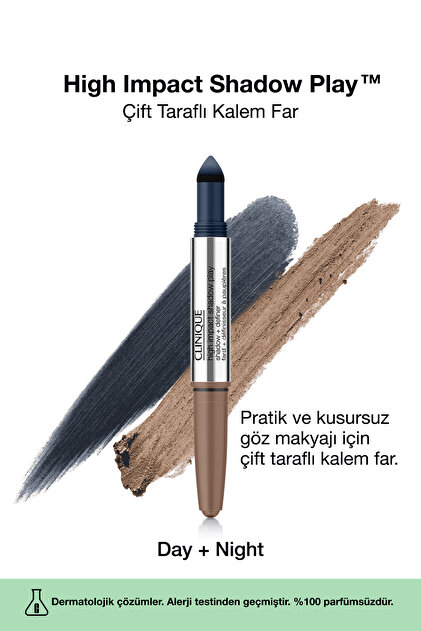 Clinique High Impact Shadow Play Çift Taraflı Kalem Far - Day