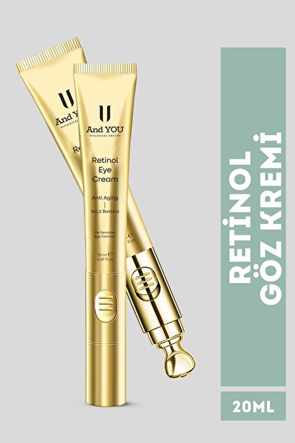 AND YOU Retinol Titreşimli Göz Altı Kremi 20 ml - Fiyatı, Yorumları