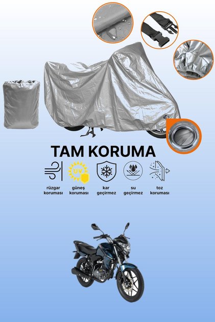 Gray Lock Compatible Rks Rk100-R Sport Compatible Motorcycle Cover, Protective Cover