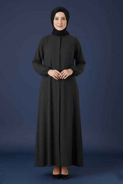 Medina Silk Mevlana Cut Loose Fit Robe with Pockets and Belt