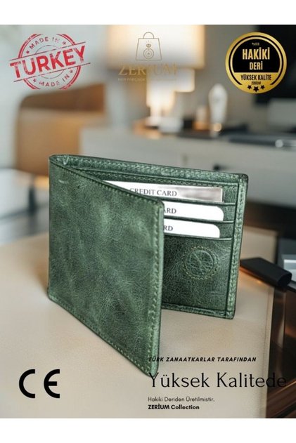 Genuine Leather Men's Wallet Arven Model Premium Card Holder Genuine Leather