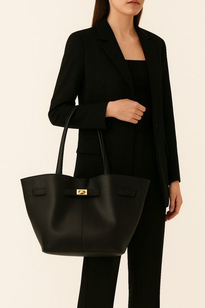 Gold Detailed Shoulder and Tote Bag