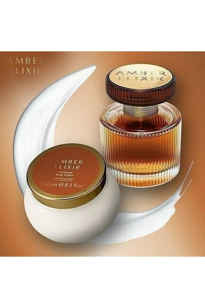 Amber Elixir Edp Amber Elixir Parfümlü Vücut Kremi yeni ambalaj vücut kremi set