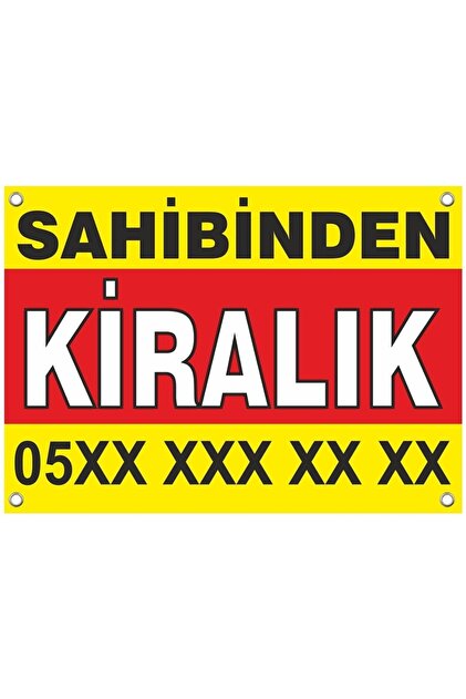 Sahibinden Kiralık Branda Afiş Pankart 50x100cm
