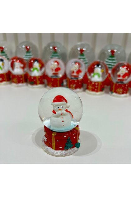 Kardan Adam Yılbaşı Mini Boy Kar Küresi Tky0391