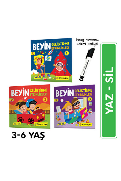 yükselen zeka Beyin Geliştirme Etkinlikleri Yaz Sil Serisi