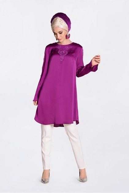 Gupture and Stone Decorated Tunic 4301