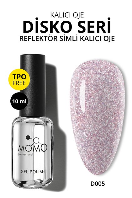 Disko Kalıcı Oje D005 Pembe 10 ml