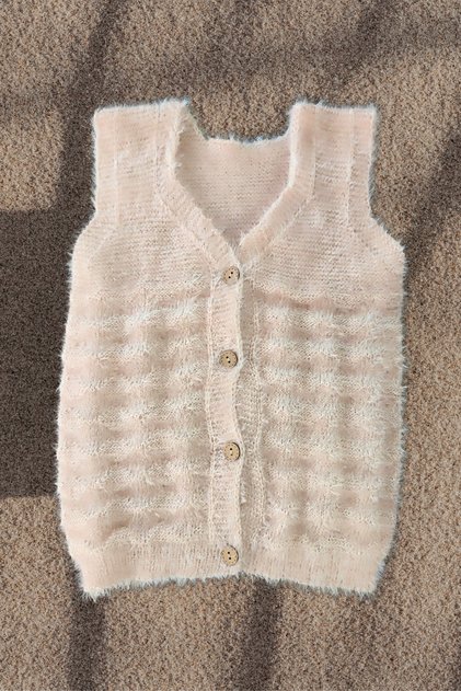 Children's Vest with Feathers, Baby Vest with Feathers, Warm Children's Vest