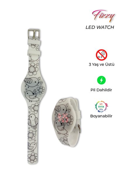 Kendin Boya Çocuk Led Kol Saati