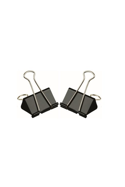 Cleme metalice 19 mm negre 12 buc