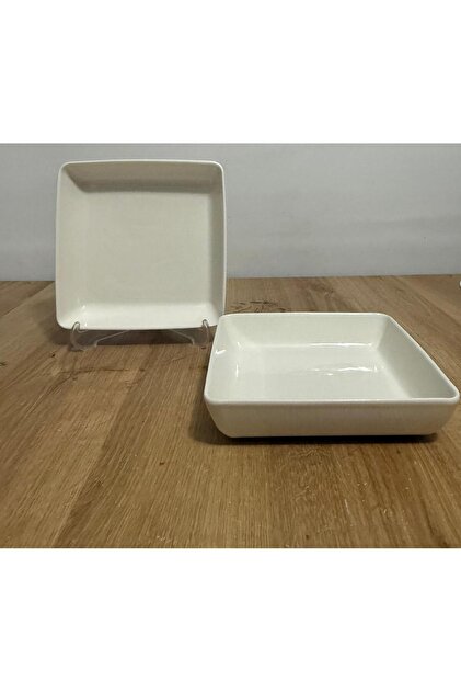 Bone Tan 19X19 cm Deep Plate