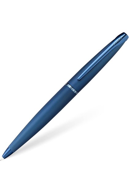 WizDesign 882-45 Atx Tükenmez Kalem Desenli Pvd Kaplama Gece Mavisi - Kişiselleştirilebilir