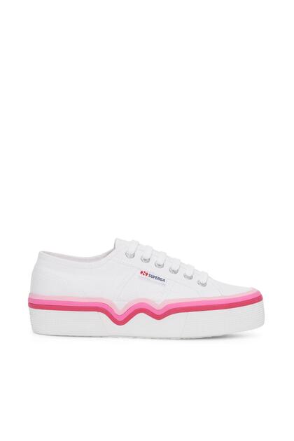 2740 Liquify Stripes Women's White Sneakers