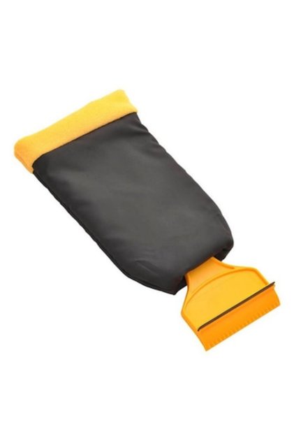 Racletă de gheață cu mănușă IdealStore — plastic rezistent la frig, căptușeală matlasată, pentru îndepărtarea gheții și